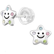 4SILVER Star Smile premium (Ag 925/1000, 0,1 g) - Earrings