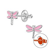 4SILVER Dragonfly with screw pendant (Ag 925/1000, 0,1 g) - Earrings