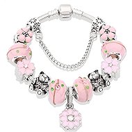 Silver Star Equinox ladies bracelet, pink, teddy bear, 20 cm - Bracelet
