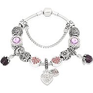 Silver Star Tundra ladies bracelet, heart, 20 cm - Bracelet