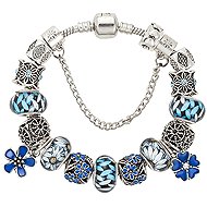Silver Star Frostfall bracelet, blue, 21 cm - Bracelet