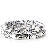 Predator Q1 Pulsar men's bracelet, Buddha, set of 2, 25 cm - Bracelet