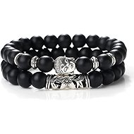 Predator Q1 Orion men's bracelet, Buddha, set of 2, 25 cm - Bracelet