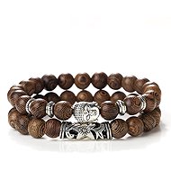 Predator Q1 Perseus men's bracelet, Buddha, set of 2, 25 cm - Bracelet