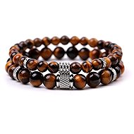 Predator Q1 Vega men's bracelet, brown, set of 2, 21 cm - Bracelet
