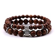 Predator Q1 Sirius men's bracelet, black, set of 2, 23 cm - Bracelet