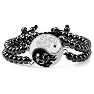 Predator Q1 Capella men's bracelet, black, set of 2, Yin Yang - Bracelet