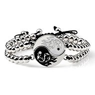 Predator Q1 Arcturus men's bracelet, silver, set of 2, Yin Yang - Bracelet