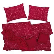 Scanquilt bed linen Classic stars red and white 140 × 200 - Bed Linen