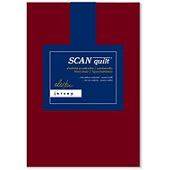 SCANquilt sheet JERSEY ELASTIC LYCRA burgundy 160 × 200 cm - Bedsheet