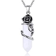Silver Star Westfall Ladies Chain, Rose, Crystal, 45 cm - Chain Necklace