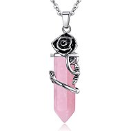 Silver Star Southbreeze Ladies Chain, Rose, Rose Quartz, 45 cm - Chain Necklace
