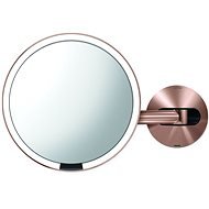 Simplehuman Sensor with LED Lighting, Rose Gold Stainless Steel - Makeup Mirror