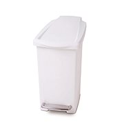 Simplehuman Pedal 10 L, steel pedal, white - Rubbish Bin