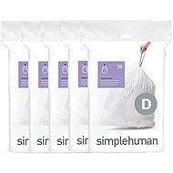 Simplehuman bin liners, 20 l, type D, drawstring, 100 pcs - Bin Bags