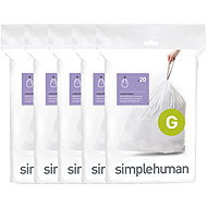 Simplehuman bin liners, 30 l, type G, drawstring, 100 pieces, 20 µm - Bin Bags