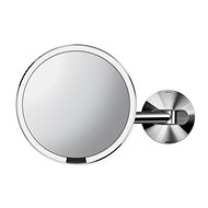 Simplehuman Sensor ST3015 with LED Lighting, 5x Magnification, Rechargeable, Polished Stainless Steel - Makeup Mirror