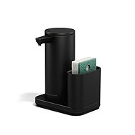 Simplehuman Touch-Free Rechargeable Dispenser 266ml + Sponge Caddy, Black Steel - Soap Dispenser