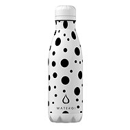WATERGI Thermal bottle 0,5 L white with dots BUBBLE - Drinking Bottle