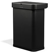 Simplehuman Sensor touchless waste bin with voice control 58 l, black steel - Contactless Waste Bin