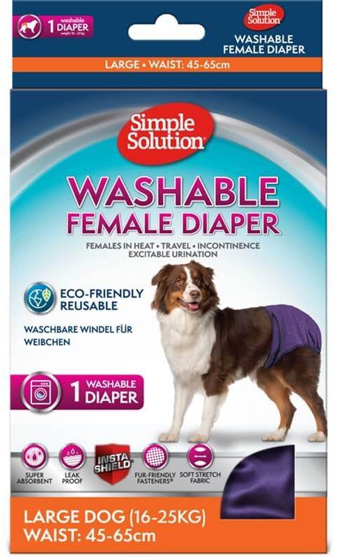 Simple Solution Washable Universal Diapers, L - Protective Dog Pants