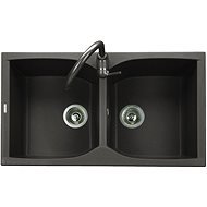 Sinks Naiky 860 DUO Granblack - Granitový drez