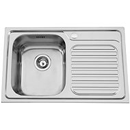 SINKS ALFA 800 V 0,7mm left polished - Stainless Steel Sink