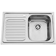 SINKS ALFA 800 V 0,7mm right textured - Stainless Steel Sink