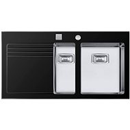 SINKS GLASS 1000.1 Black Right 1.2mm - Glass Sink