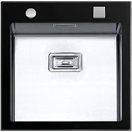 SINKS GLASS 530 Black 1.2mm - Glass Sink