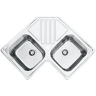 SINKS KEPLER 830 DUO V 0.7mm Polished - Stainless Steel Sink