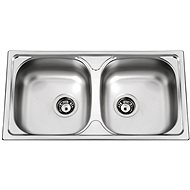 SINKS OKIO 780 DUO V 0.6mm Textured - Stainless Steel Sink