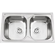 SINKS OKIO 800 DUO V 0,6mm matt - Stainless Steel Sink
