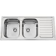SINKS OKIOPLUS 1160 DUO V 0.7mm textured - Stainless Steel Sink