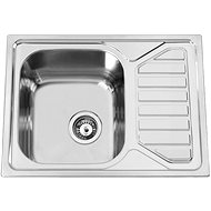 SINKS OKIOPLUS 650 V 0,7mm polished - Stainless Steel Sink