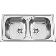 SINKS OKIOPLUS 860 DUO V 0,7mm textured - Stainless Steel Sink