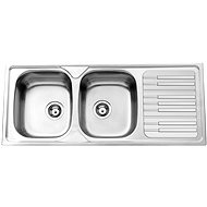 SINKS PIANO 1160 DUO V 0.7mm polished - Stainless Steel Sink