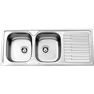 SINKS PIANO 1200 DUO V 0.7mm polished - Stainless Steel Sink