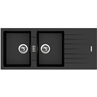 SINKS PERFECTO 1160 DUO Metalblack - Granite Sink