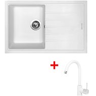 SINKS BEST 780 Milk + SINKS MIX 35 GR - Kitchen Sink and Tap Set