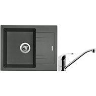 SINKS LINEA 600 N, Titanium + PRONTO - Kitchen Sink and Tap Set