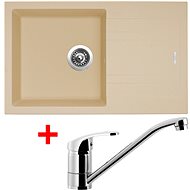 SINKS LINEA 780 N Sahara + PRONTO - Kitchen Sink and Tap Set