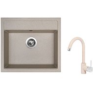 SINKS SOLO 560 Avena + SINKS MIX 35 GR - Kitchen Sink and Tap Set