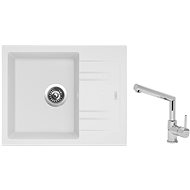 SINKS LINEA 600 N, Milk + MIX 350P - Kitchen Sink and Tap Set