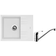 SINKS LINEA 600 N, Milk + PRONTO - Kitchen Sink and Tap Set