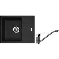 SINKS LINEA 600 N, Titanium + PRONTO GR - Kitchen Sink and Tap Set