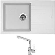 SINKS LINEA 780 N Milk + MIX 350P - Kitchen Sink and Tap Set