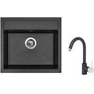 SINKS SOLO 560 Metalb. + SINKS MIX 35 GR - Kitchen Sink and Tap Set