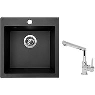 SINKS VIVA 455, Metalblack + MIX 350P - Kitchen Sink and Tap Set