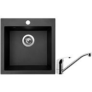 SINKS VIVA 455, Metalblack + PRONTO - Kitchen Sink and Tap Set